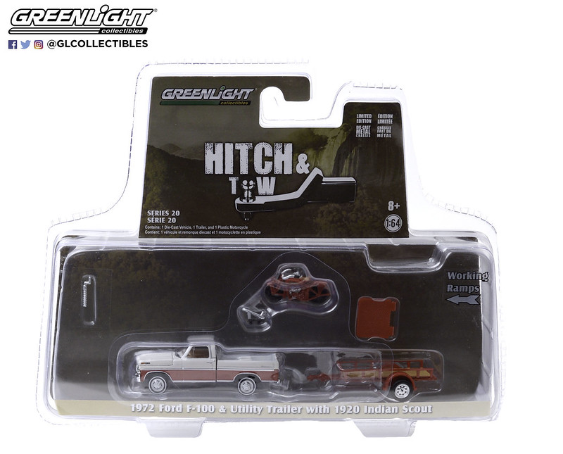 1972 Ford F-100 & Utility Trailer with 1920 Indian Scout