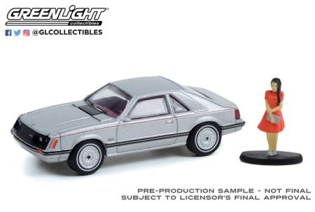 1979 Ford Mustang Coupe Ghia with Woman in a Dress