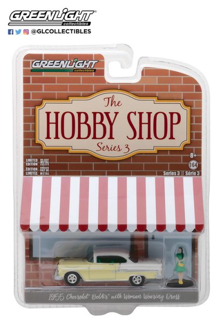 1955 Chevrolet Bel Air with Woman Wearing Dress