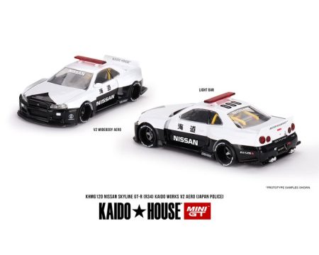 Nissan Skyline GT-R R34 Kaido Works (V2 Aero) Police - Kaido House (Black/White)