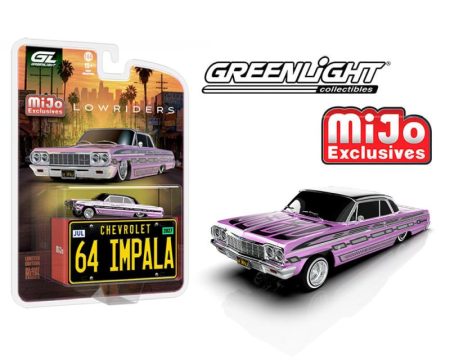 1964 Chevrolet Impala SS w/Mini Metal License Plate (Pink)